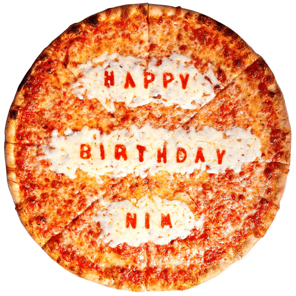 バースデイピザ BIRTHDAY PIZZA Whole pie NYスタイルピザ